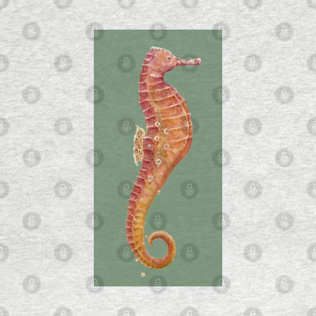 Seahorse (Dark Kaki Green) by RealZeal